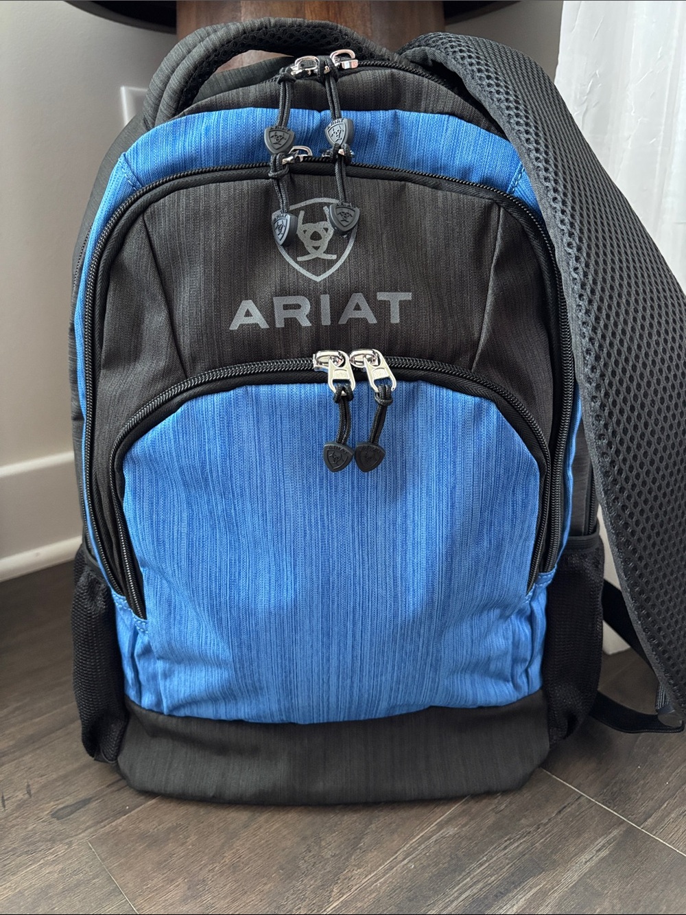 Ariat Logo Backpack,3 zipper compartments,organization slots,bottle holders